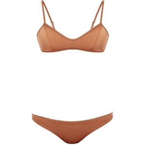 Melissa Odabash Sicily Copper Bralette Bikini Set